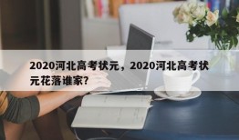 2020河北高考状元，2020河北高考状元花落谁家？