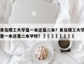 青岛理工大学是一本还是二本？青岛理工大学是一本还是二本学校？								