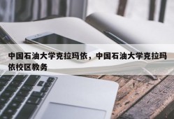 中国石油大学克拉玛依，中国石油大学克拉玛依校区教务