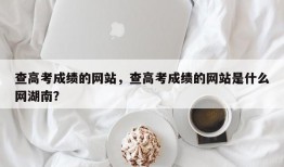 查高考成绩的网站，查高考成绩的网站是什么网湖南？